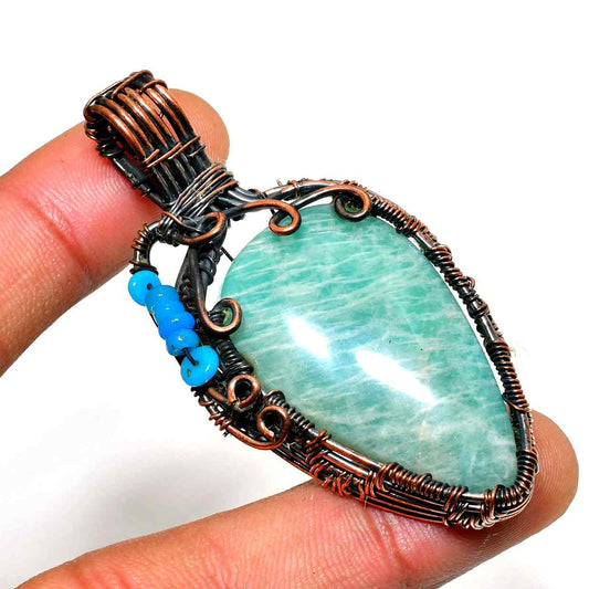Serenity’s Dream – Amazonite Copper Pendant