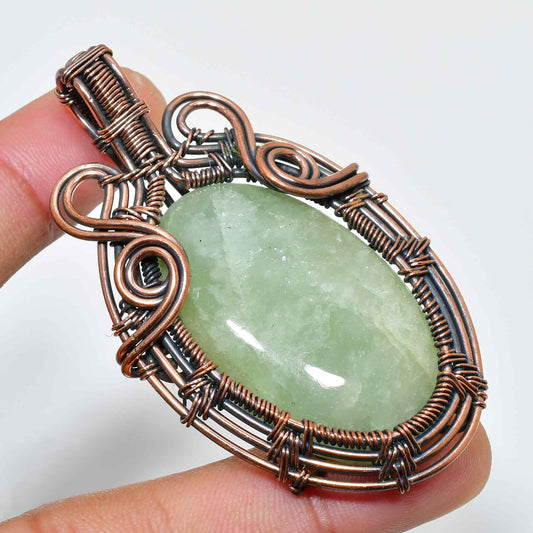 Ivy’s Harmony – Jade & Copper Pendant