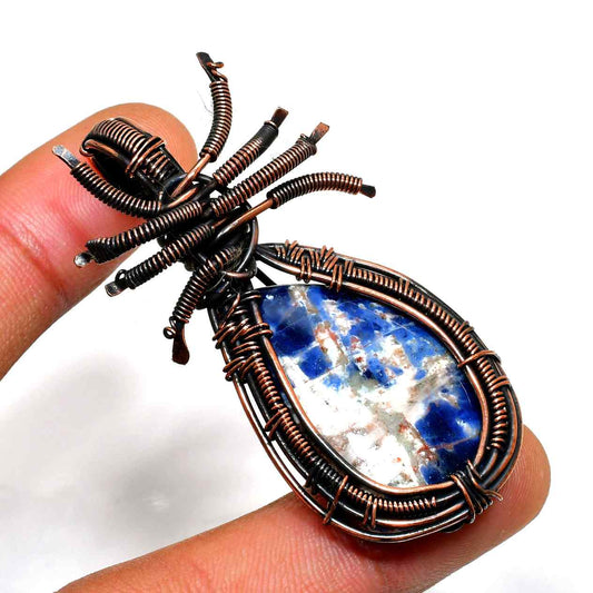 Azura’s Wisdom – Lapis Lazuli Copper Pendant