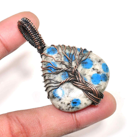Gaia’s Grace – Copper-Wrapped Tree of Life Pendant