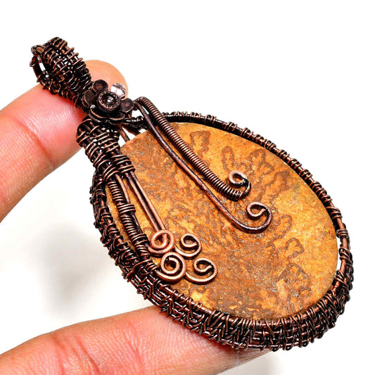 Earthsong – Copper & Natural Stone Pendant