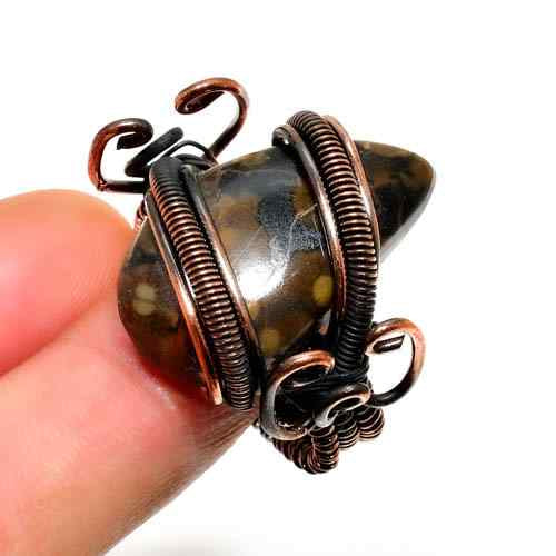 Ezra’s Veil – Clear Quartz Copper Pendant