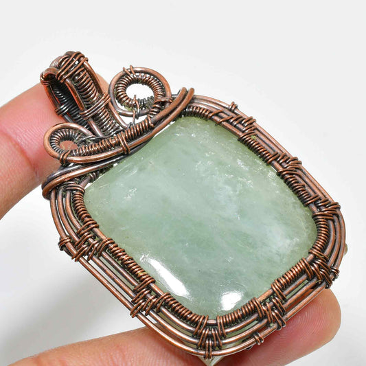 Serenity’s Embrace – Jade & Copper Harmony Pendant