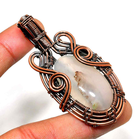 Selene’s Hope – Opal & Antique Copper Pendant