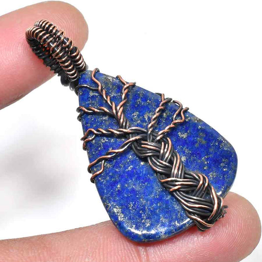 Inner Vision – Lapis Lazuli Copper Pendant