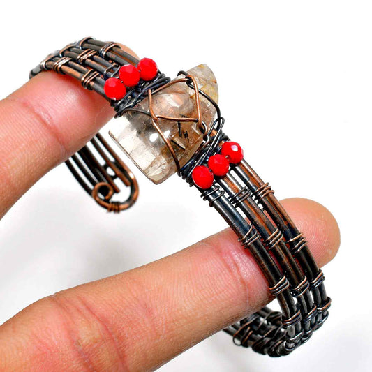 Serenity’s Embrace – Copper Crystal Bracelet