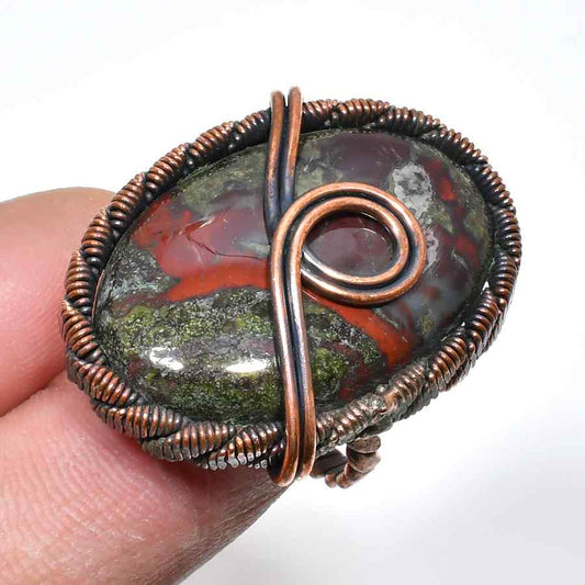 Gaia’s Embrace – Jasper Copper Ring