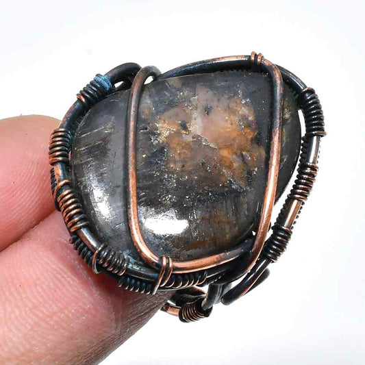 Terra’s Anchor – Hematite Copper Pendant