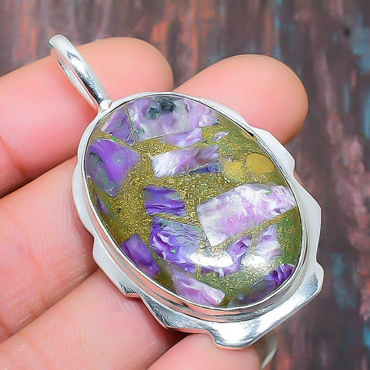 Serenity’s Glow – Amethyst & Silver Pendant
