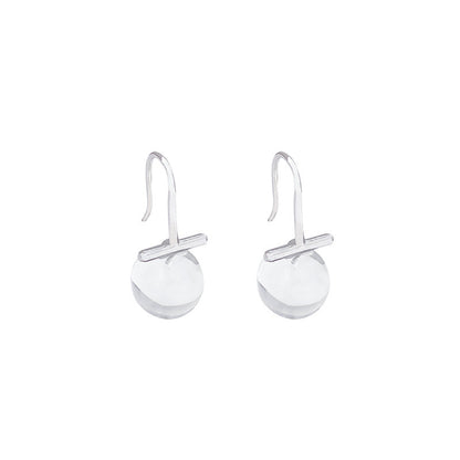 Snow Clear Stud Earrings