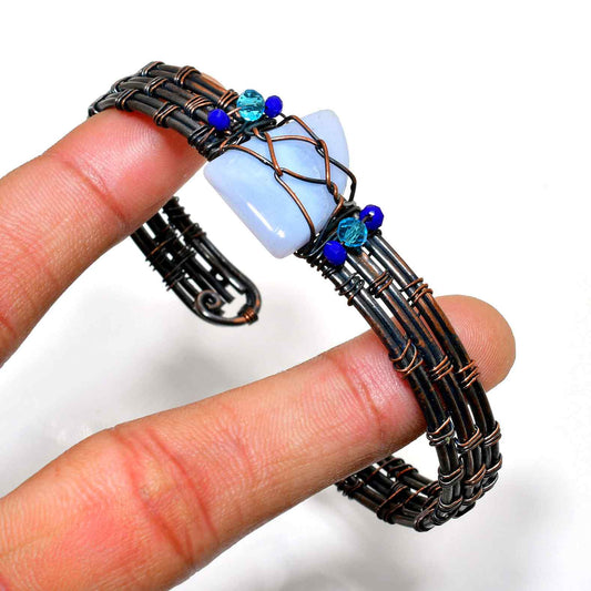 Tranquil Skies – Celestial Blue Copper Bracelet