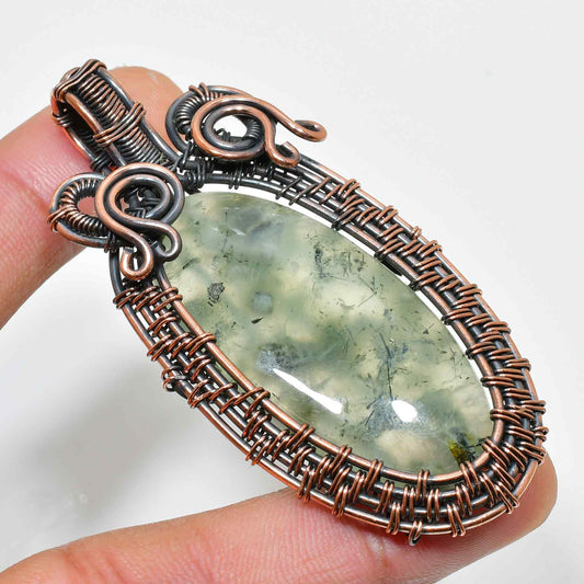 Earth’s Harmony – Copper & Gemstone Pendant