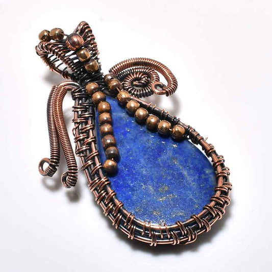 Serene Truth – Lapis Lazuli Copper Pendant