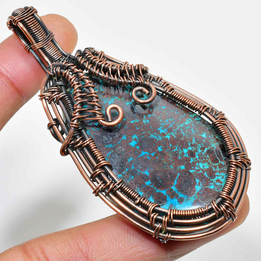 Azura’s Serenity – Turquoise Copper Pendant