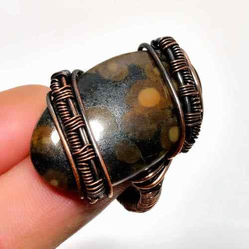 Gaia’s Embrace – Jasper Copper Ring