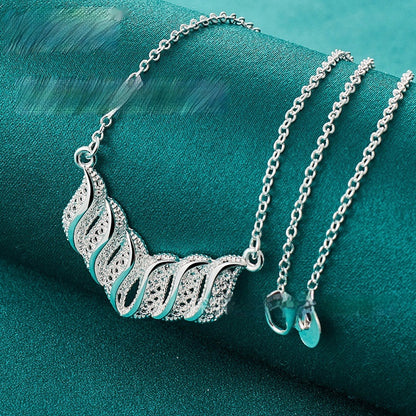 Hollow Leaf Pattern Pendant