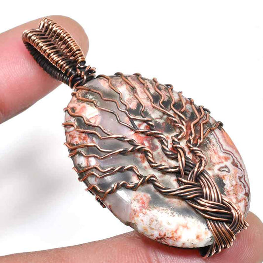 Gaia’s Embrace – Jasper & Oxidized Copper Pendant