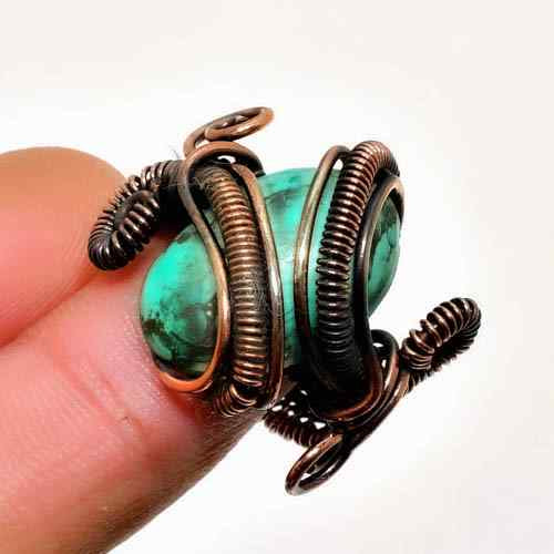Terra’s Tranquility – Turquoise Copper Ring