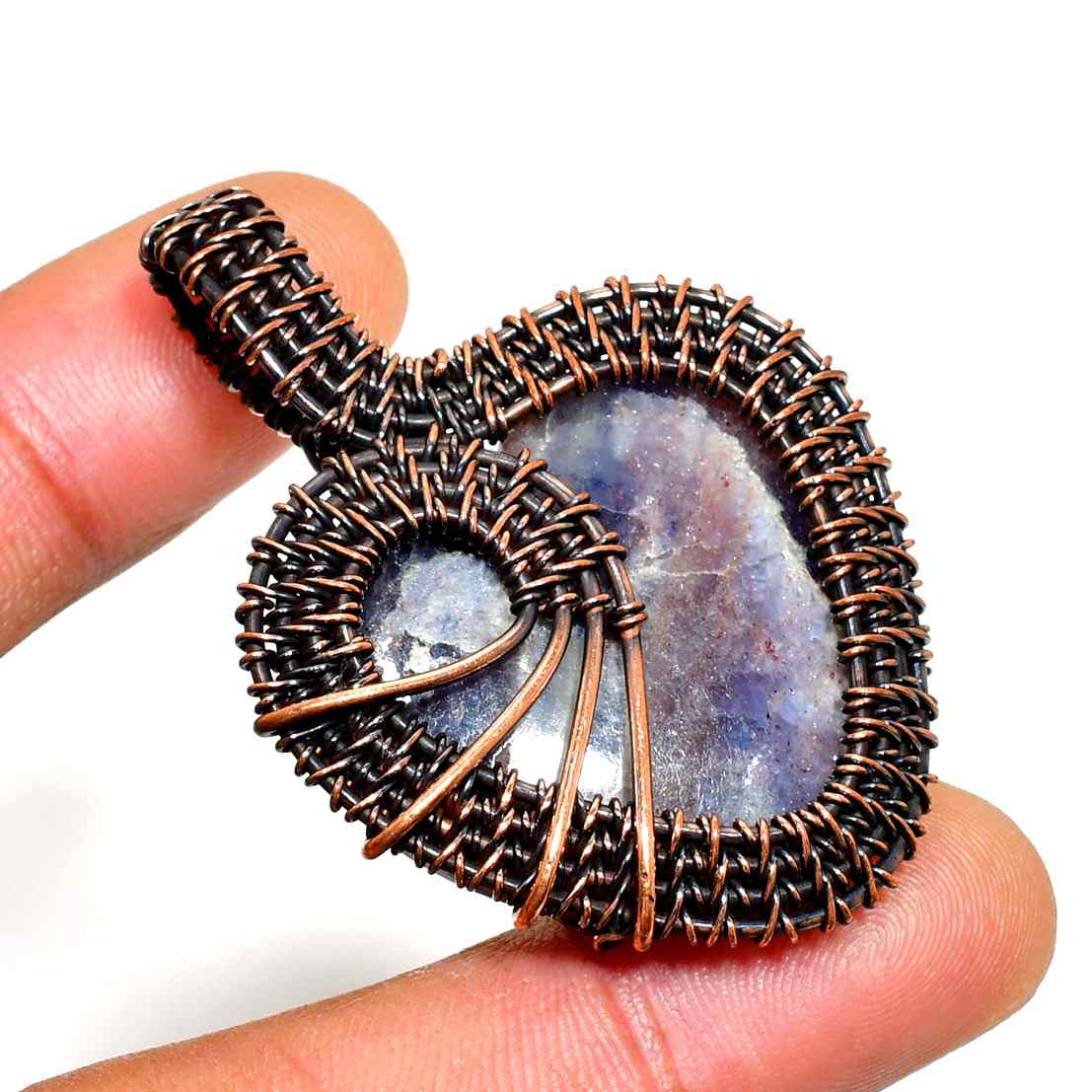 Selene’s Insight – Lapis Lazuli Copper Pendant