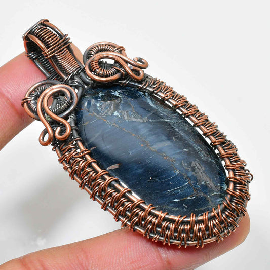 Aria’s Truth – Lapis Lazuli Copper Pendant