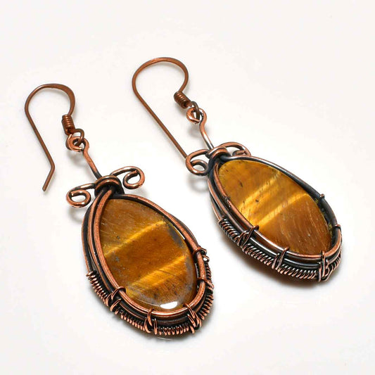 Sentinel’s Gaze – Tiger’s Eye Copper Drops