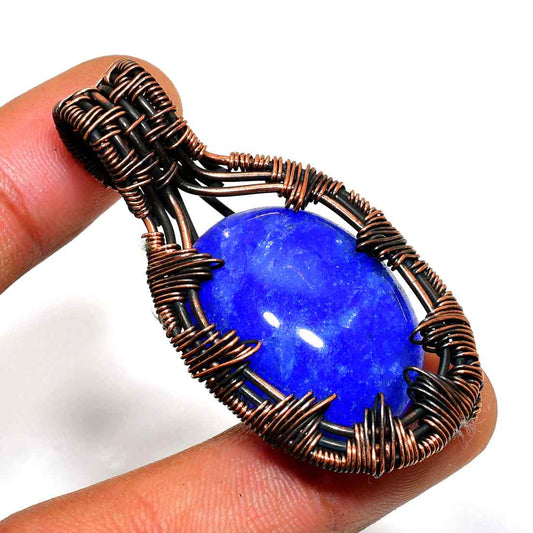 Mystic Lapis – Copper Wisdom Pendant