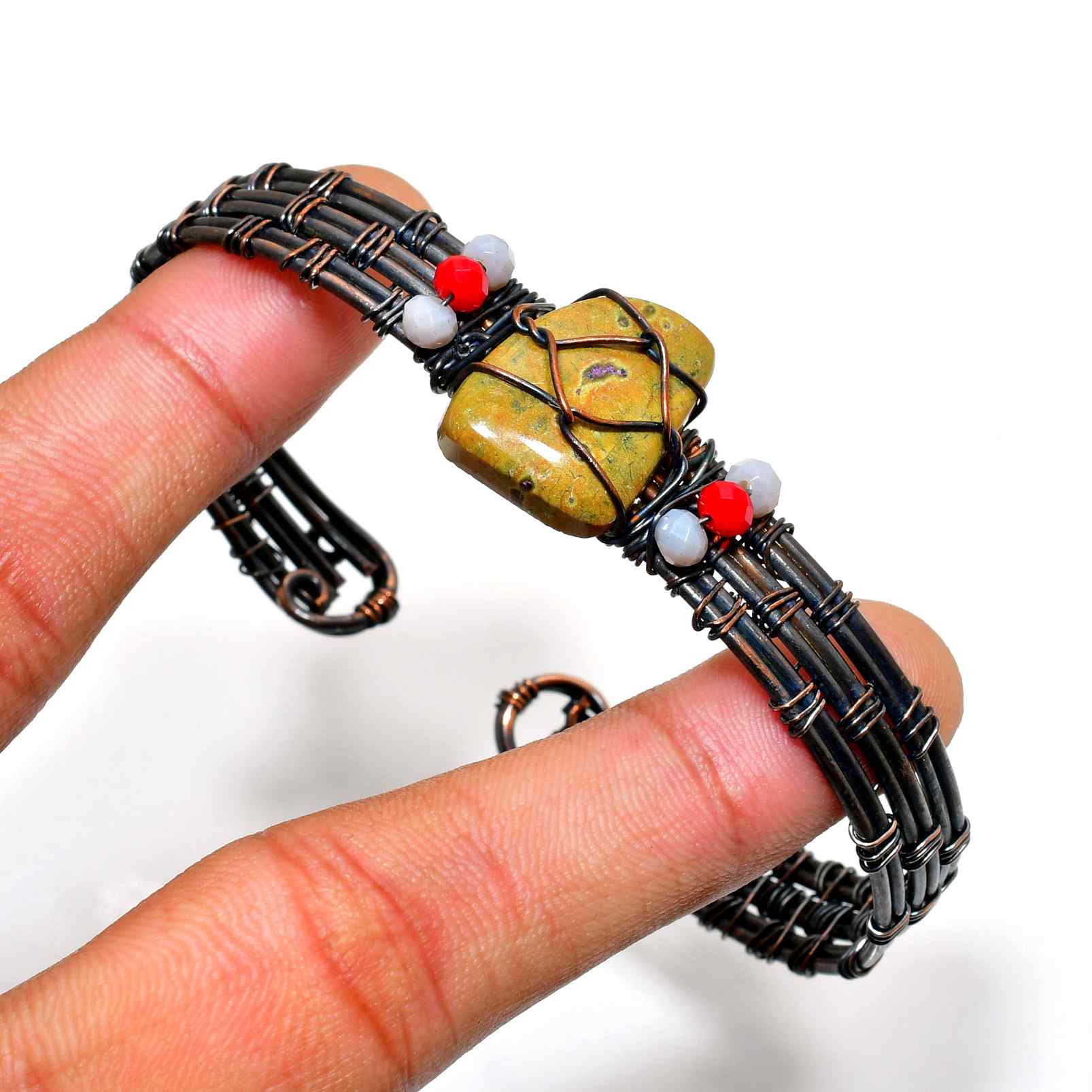 Earth’s Anchor – Jasper & Copper Cuff