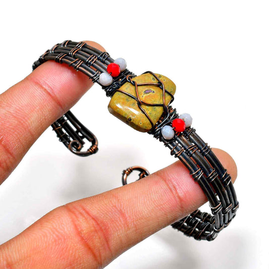 Earth’s Anchor – Jasper & Copper Cuff