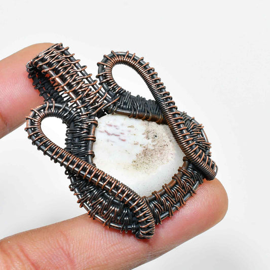 Forest Whisper – Rustic Copper Jasper Pendant