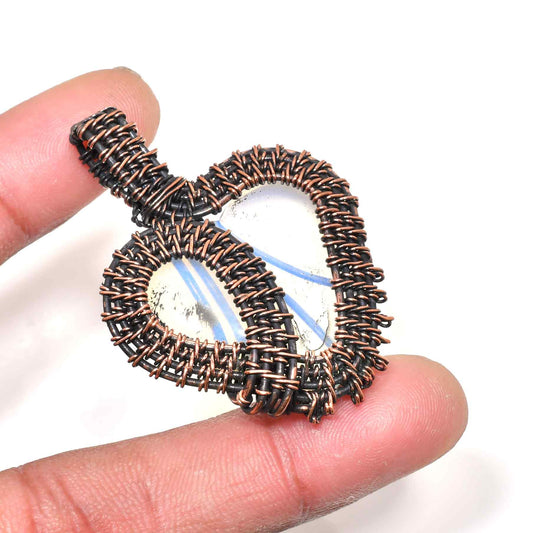 Soulfire Heart – Copper Gem Pendant