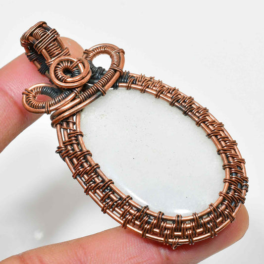 Luna’s Dream – Copper Quartz Dreamcatcher Pendant