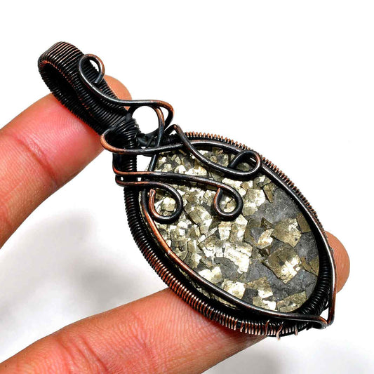 Delilah’s Embrace – Dravite Tourmaline Copper Pendant