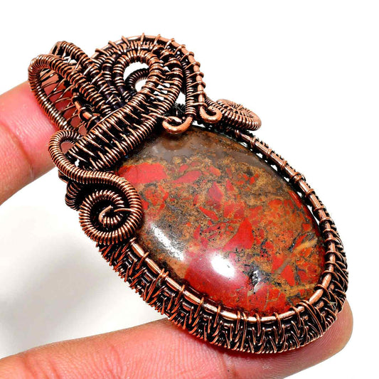 Terra’s Anchor – Jasper Copper Pendant