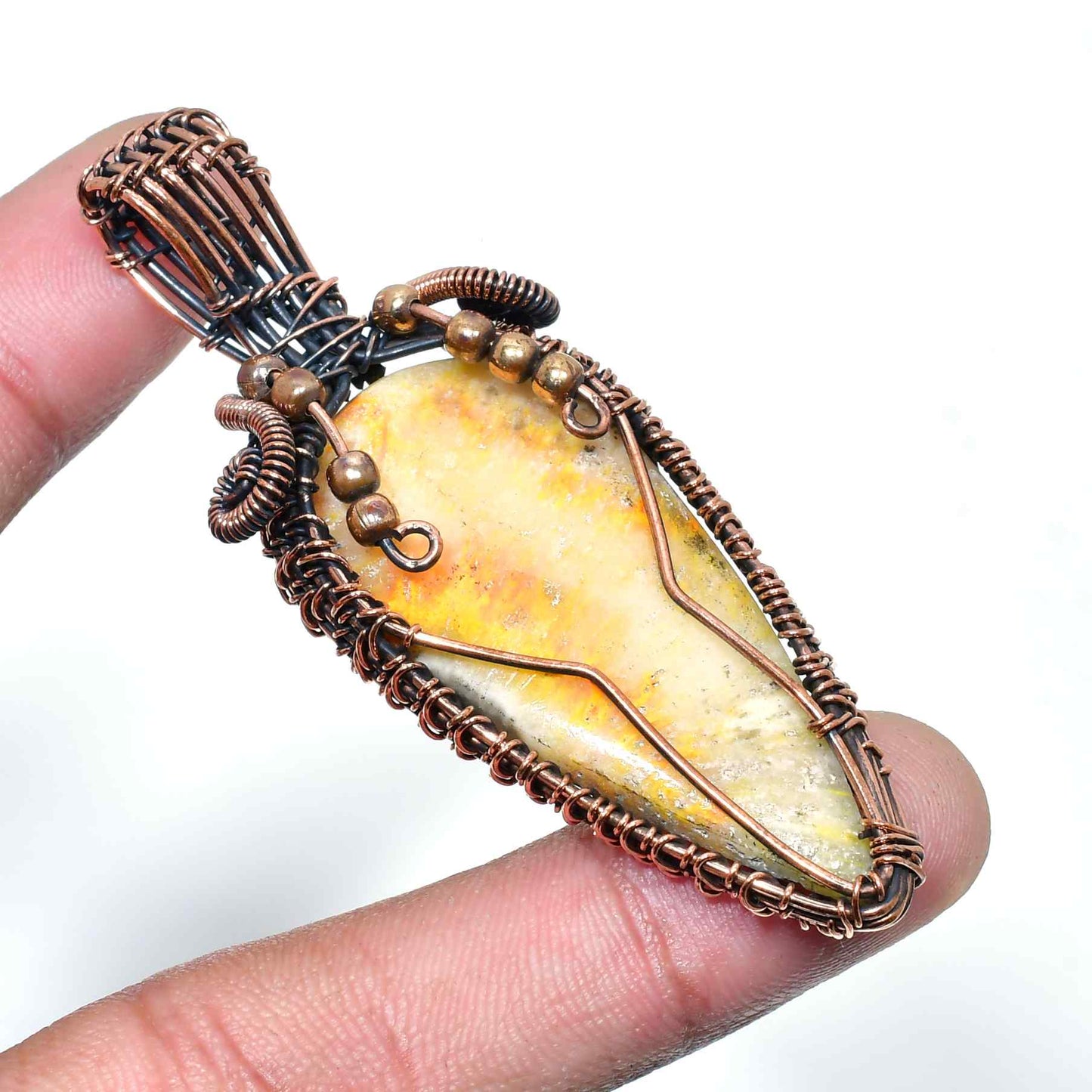 Sunstone Essence – Copper Embrace Pendant