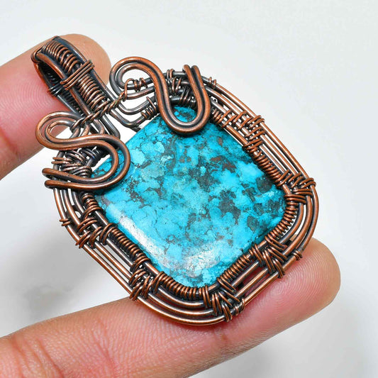 Serenity’s Whisper – Turquoise Copper Pendant