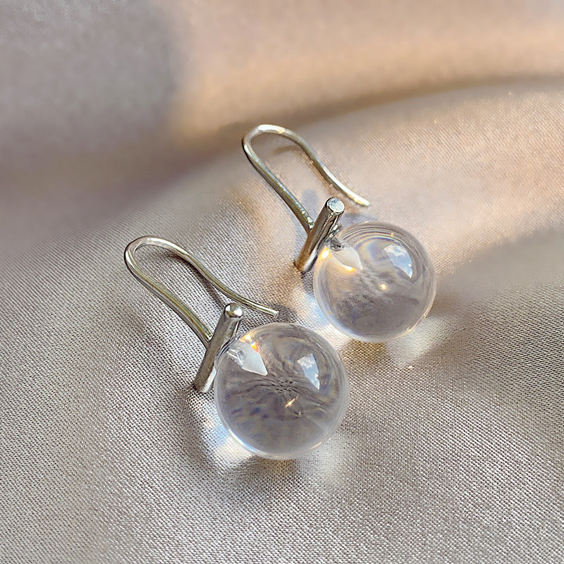 Snow Clear Stud Earrings