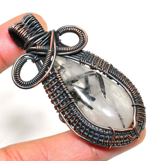 Serenity’s Whisper – Quartz & Copper Pendant