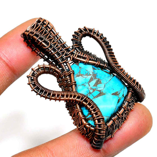 Serenity’s Echo – Turquoise Copper Pendant