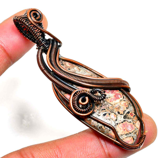 Gaia’s Grace – Handcrafted Copper & Gemstone Pendant