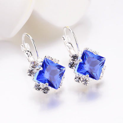 Rhombus Gem Earrings