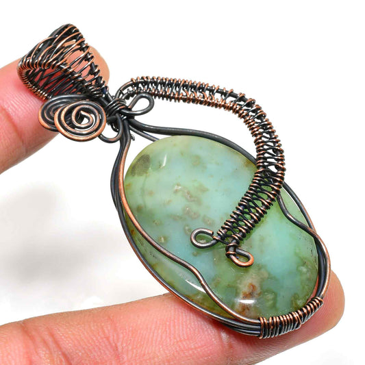 Harmony’s Heart – Jade & Copper Pendant
