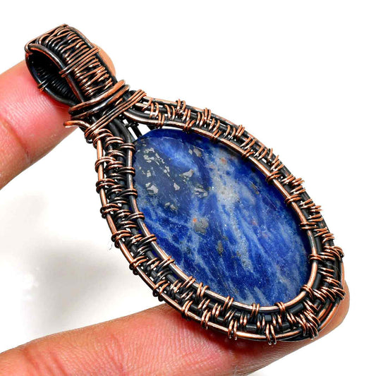 Sophia’s Insight – Lapis Lazuli Copper Pendant
