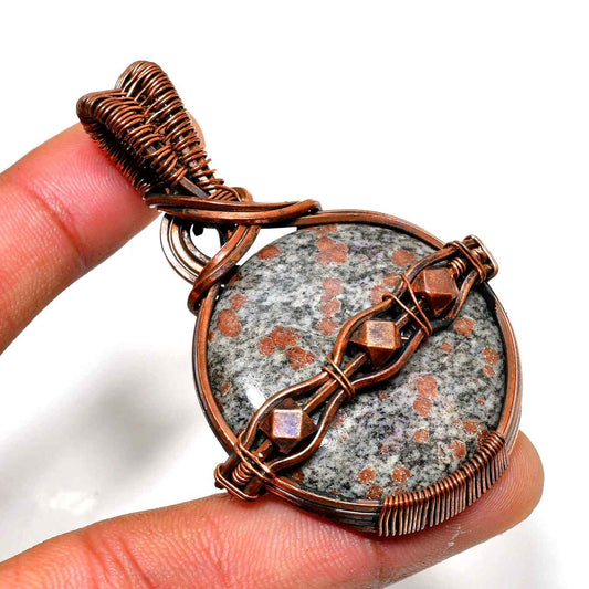 Gaia’s Embrace – Graystone Copper Pendant