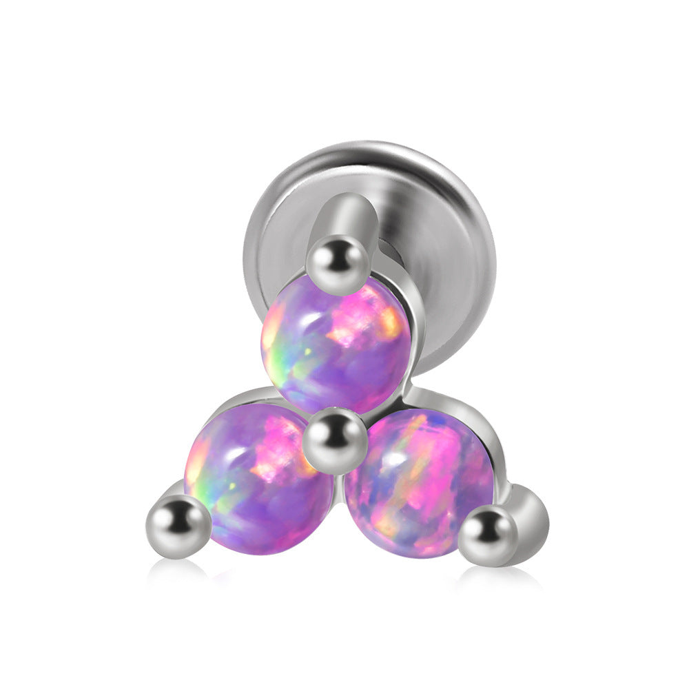 Threaded Edge Studs  - 925 Sterling Silver