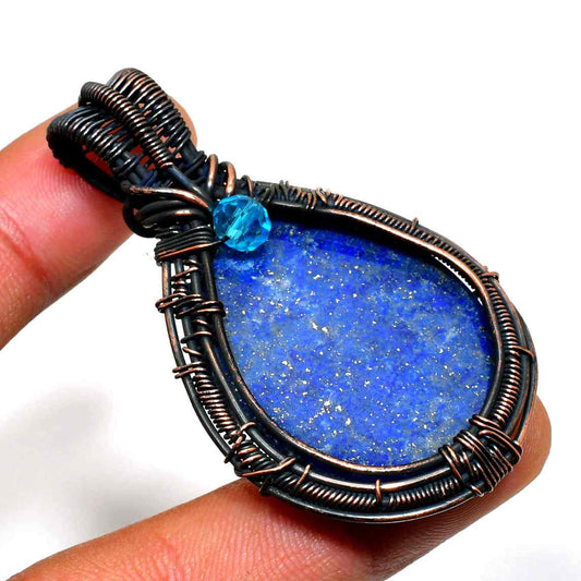 Celestial Dream – Lapis Lazuli Copper Pendant