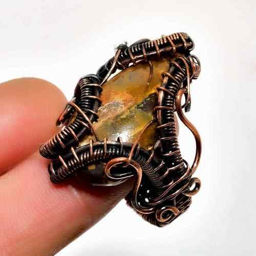 Solara Glow – Citrine & Copper Ring