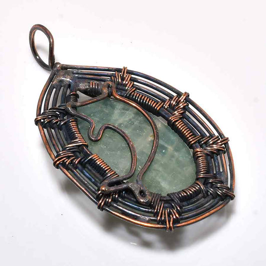 Verdant Harmony – Aventurine Copper Pendant