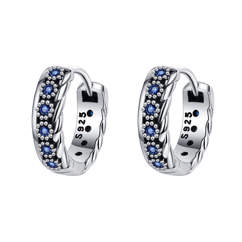Vintage Braid Earrings  - 925 Sterling Silver