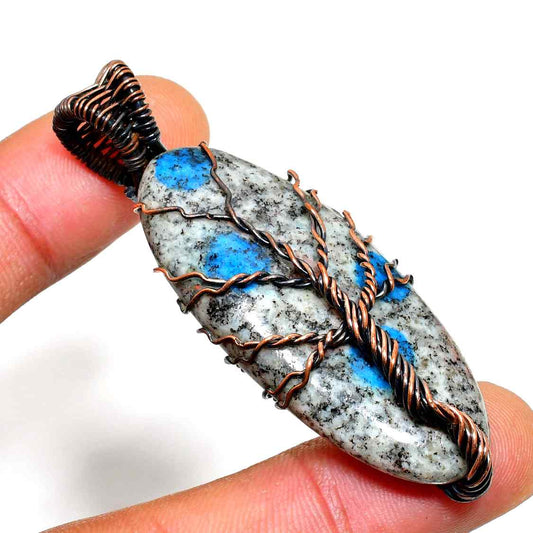 Sylvan Moon – Labradorite Copper Pendant