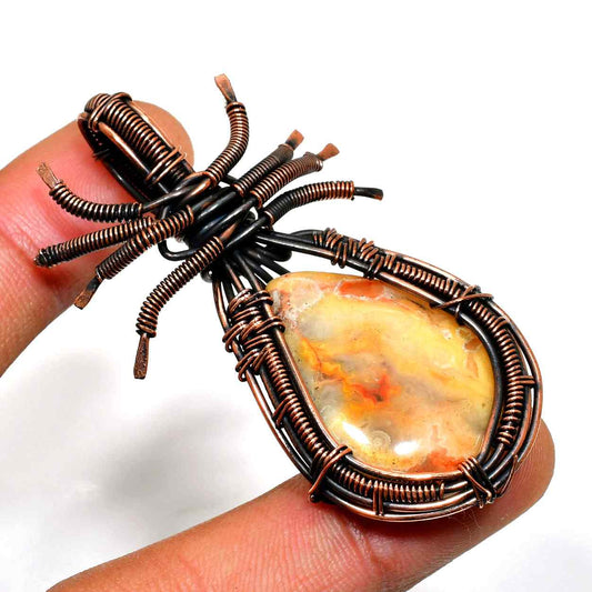 Earth’s Embrace – Agate & Copper Pendant